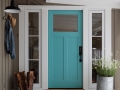 farmhouse turquoise front door