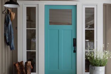 Turquoise Farmhouse Door