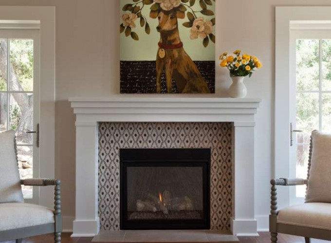 Tile Fireplace